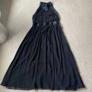 Kate Spade Black Chiffon Ankle Length Dress Size 10